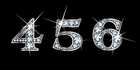 Diamond 4 5 6 Stock Illustration