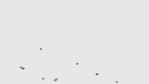 Diamond 4 Pack on Alpha Channel Stock Footage 211347337