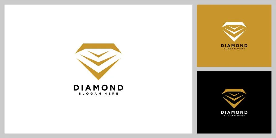 Diamond abstract design template Stock Illustration