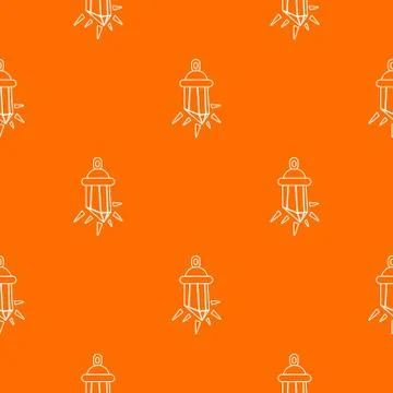 Diamond amulet pattern vector orange Stock Illustration