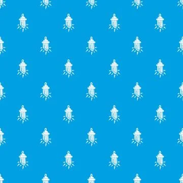 Diamond amulet pattern vector seamless blue 스톡 일러스트