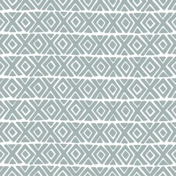 Diamond and a cross vector seamless pattern. Stock Illustration