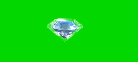 Diamond animation and green background Stock Footage 242861701