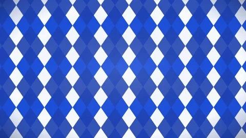 Diamond Argyle Pattern Seamless Loop Motion Graphic for Oktoberfest Background Video stock 345886372