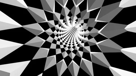 Diamond array tunnel Stock Footage 32349253