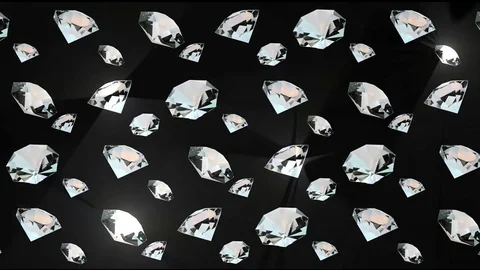 Diamond background animation - loopable Stock Footage 70787612