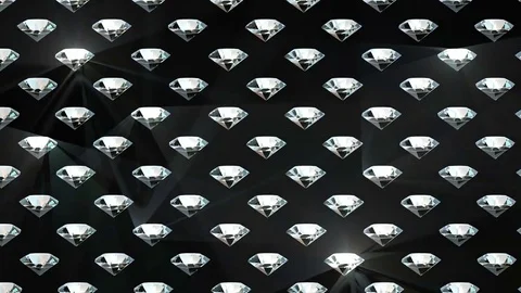 Diamond background animation - loopable Stock Footage 70958160