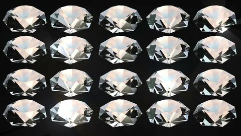 Diamond background animation - loopable Stock Footage 71371617