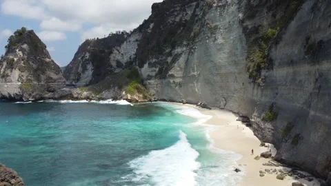 Diamond Beach flyover Stock Footage 257203246