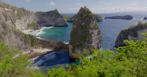 Diamond Beach Nusa Penida Indonesia Stock Footage 282777041