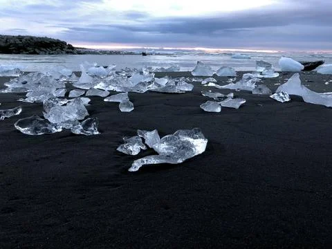 Diamond beach 库存照片