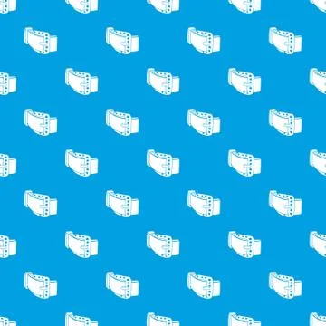 Diamond belt pattern seamless blue Stock Illustration