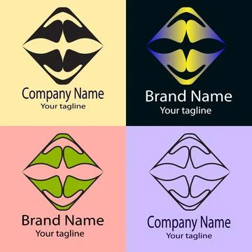 Diamond Bird Star logo Stock Illustration