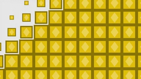 Diamond Block tile wave Transitions. 1080p - 30 fps - Alpha Channel (9) Stock Footage 256084010