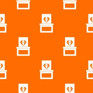 Diamond in box pattern seamless Illustrazione stock