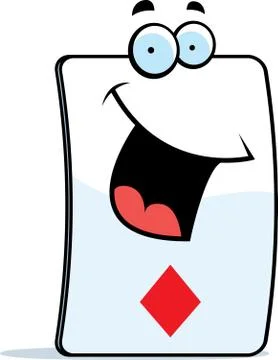 Diamond Card Smiling Illustrazione stock