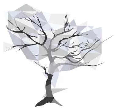 Diamond christal tree Stock Illustration