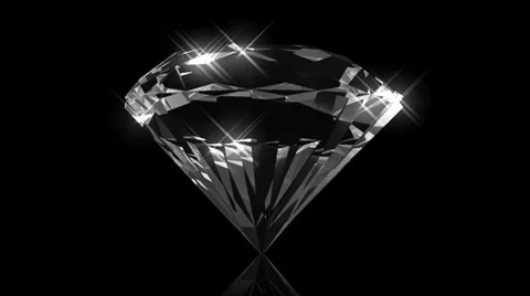 Diamond CloseUp with Matte Loopable HD Stock Footage 38214459