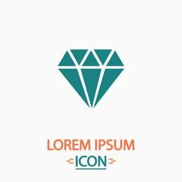 Diamond computer symbol Stock Illustration