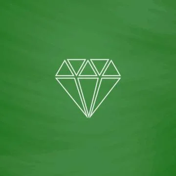 Diamond computer symbol Stock Illustration