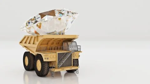 Diamond concept. 3d rendering Stock Illustration