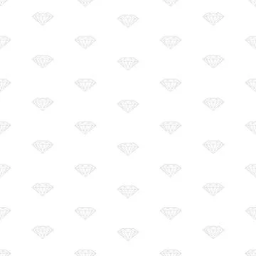 Diamond concept seamless pattern. Stock Illustration