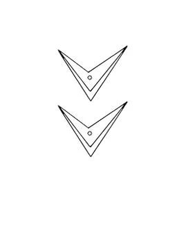 Diamond, crystal, logo of the elements of nature. Elements of ethno, fantasy, Stock Illustration