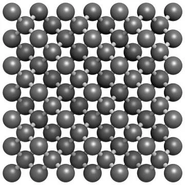 Diamond crystal structure. Stock Illustration