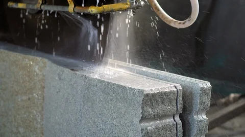 Diamond Cutting Natural Stone Stock Footage 105673052