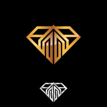 Diamond design logo for construction industry Stock Illustration