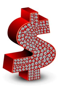 Diamond dollar icon Stock Illustration