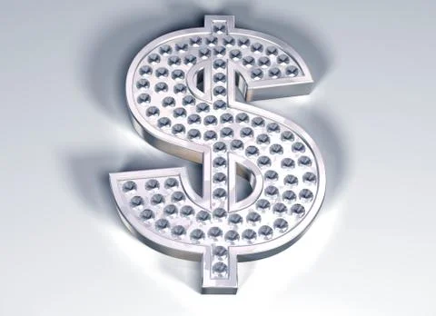 Diamond dollar Stock Illustration