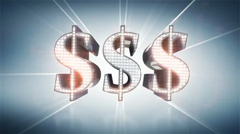Diamond dollars Stock Footage 891315
