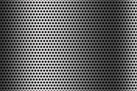 Diamond dot pattern with grey gradient background,stainless steel texture. Stock Illustration