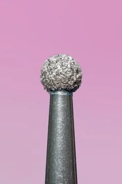 Diamond drill bit on white background. Stock Photos