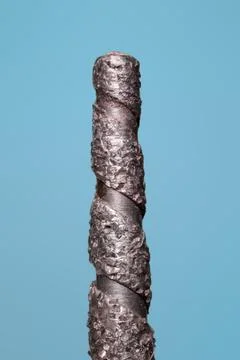 Diamond drill bit on white background. Stock Photos