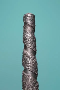 Diamond drill bit on white background. Stock Photos
