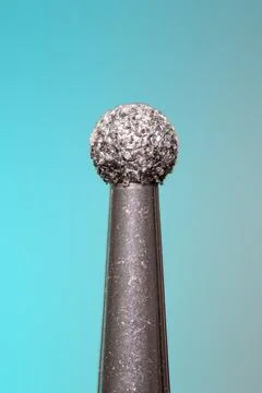 Diamond drill bit on white background. Stock Photos