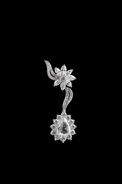 Diamond earring Stock Photos