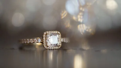 Diamond Engagement Ring Stock Footage