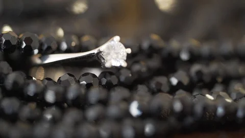 Diamond engagement ring Stock Footage 97990732