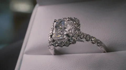Diamond Engagement Ring Stock Footage 99665343