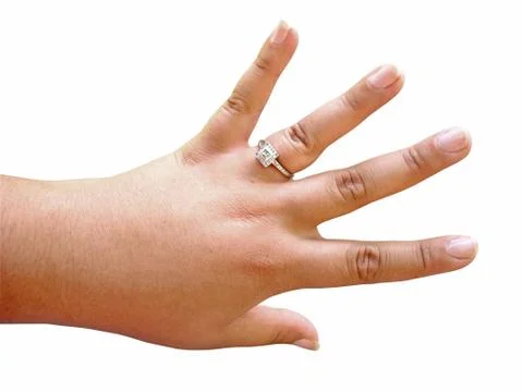Diamond Engagement Ring Stock Photos