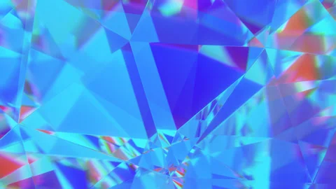 Diamond facets abstract diffraction background 3D render Stockbeeldmateriaal 157907934
