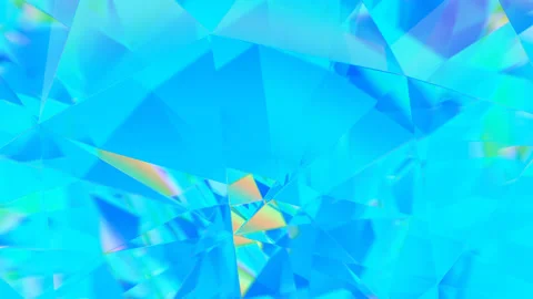 Diamond facets abstract diffraction background 3D render Stock Footage 158673732