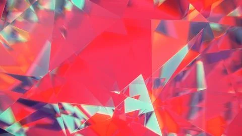 Diamond facets abstract diffraction background 3D render Stock Photos