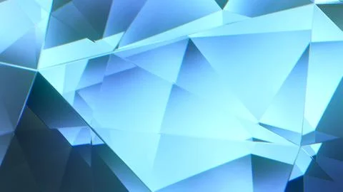 Diamond facets abstract diffraction background 3D render Stock Photos