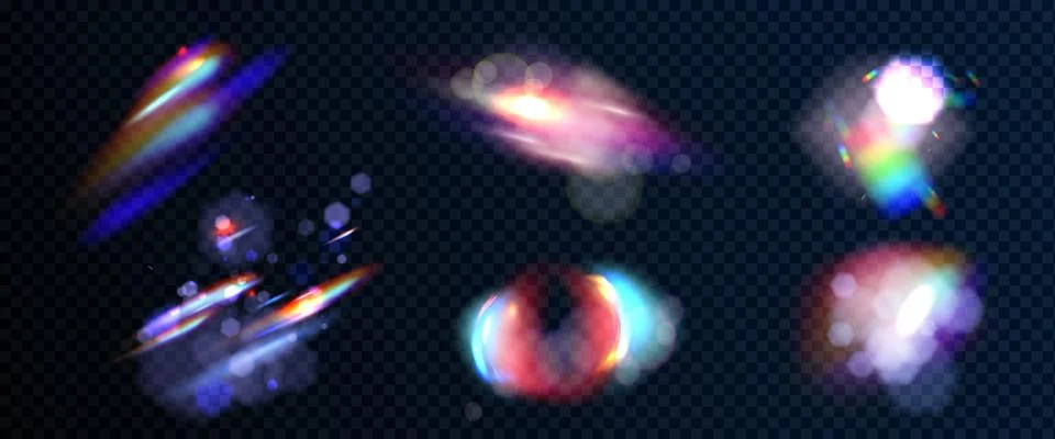 Diamond flare light elements with overlay effect. Stock Illustration