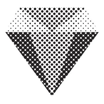 Diamond flat icon  vector. Web symbol. Perfect Black pictogram illustration o Illustrazione stock