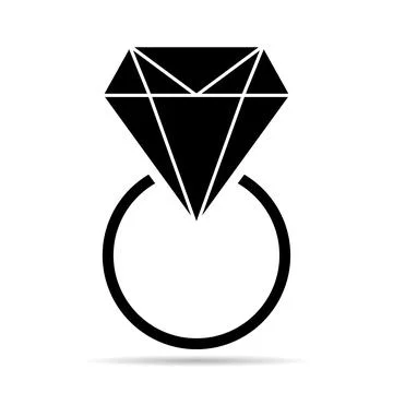 Diamond flat icon  vector. Web symbol. Perfect pictogram illustration on whit イラスト素材